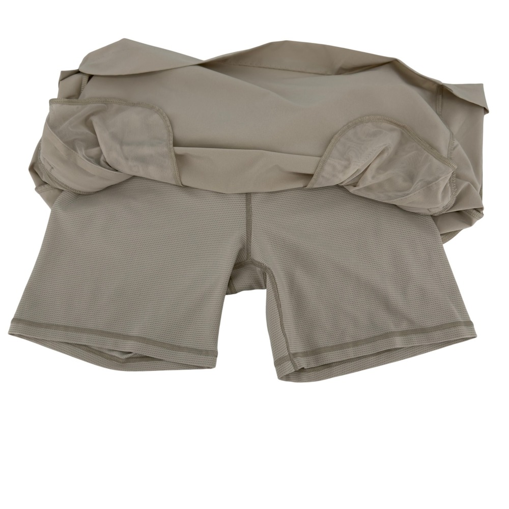 Athleta Soho Skort Beige Built In Shorts Athletic Golf Tennis Skirt 10 - Picture 2 of 9